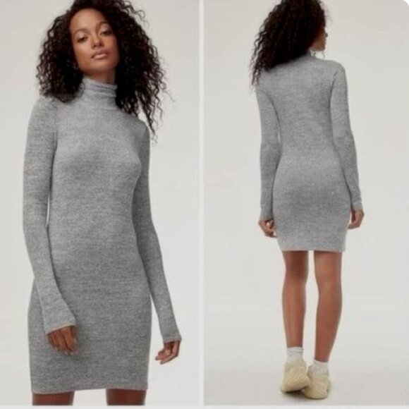 Aritzia Wilfred Free Sasha Long Sleeve Turtleneck Dress - Picture 3 of 5